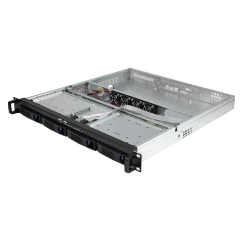 1U Server Case Model ISC-R148-4-M 7 x 7 Mainboard Four 3.5 inch HDDs or Six 2.5 inch HDDs (4)