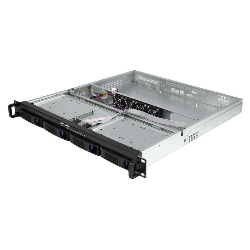 1U Server Case Model ISC-R148-4-M 7 x 7 Mainboard Four 3.5 inch HDDs or Six 2.5 inch HDDs (4)