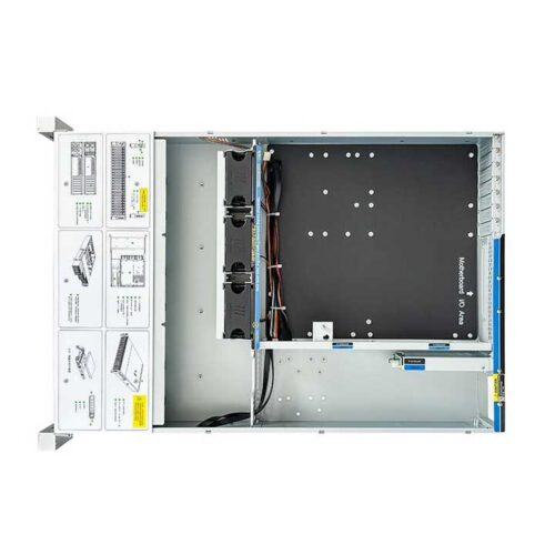 2U Server Case Model ISC-SC265B24-L 12 Hot-Swap Bays 3 Cooling Fans (1)