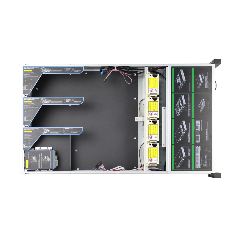 2U Server Case Model ISC-SC278S-H25-T 25 Front HDDs 4 Cooling Fans (4)