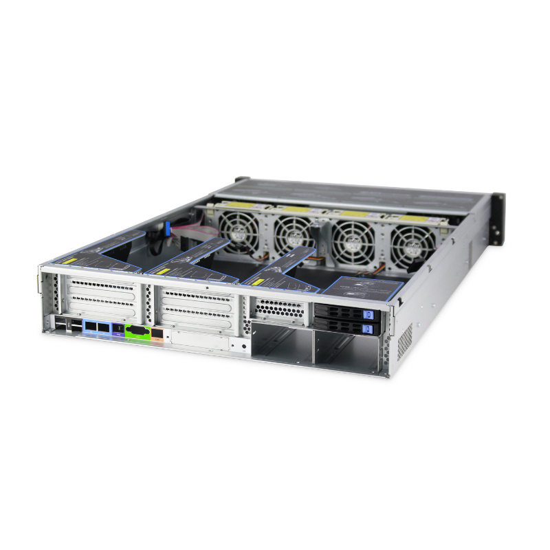 2U Server Case Model ISC-SC278S-H25-T 25 Front HDDs 4 Cooling Fans (6)