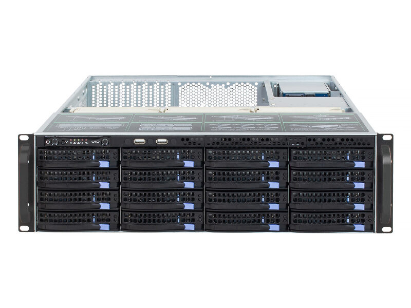3U Server Case Model ISC-SC365-H16-T 16 Front HDDs 7 Expansion Slots (7)