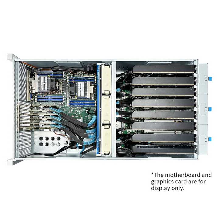 4U GPU Server Case ISC-GS4U800-B1 12Gbs SAS 4 Hot Swap Bays