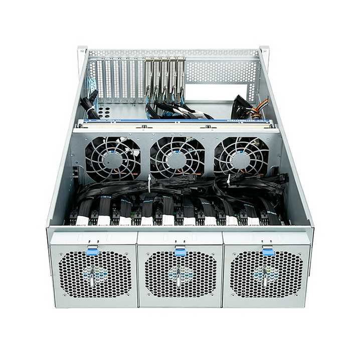 4U GPU Server Case ISC-GS4U800-B1 12Gbs SAS 4 Hot Swap Bays (2)