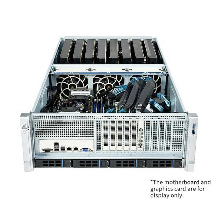 4U GPU Server Case ISC-GS4U800-B1 12Gbs SAS 4 Hot Swap Bays (5)