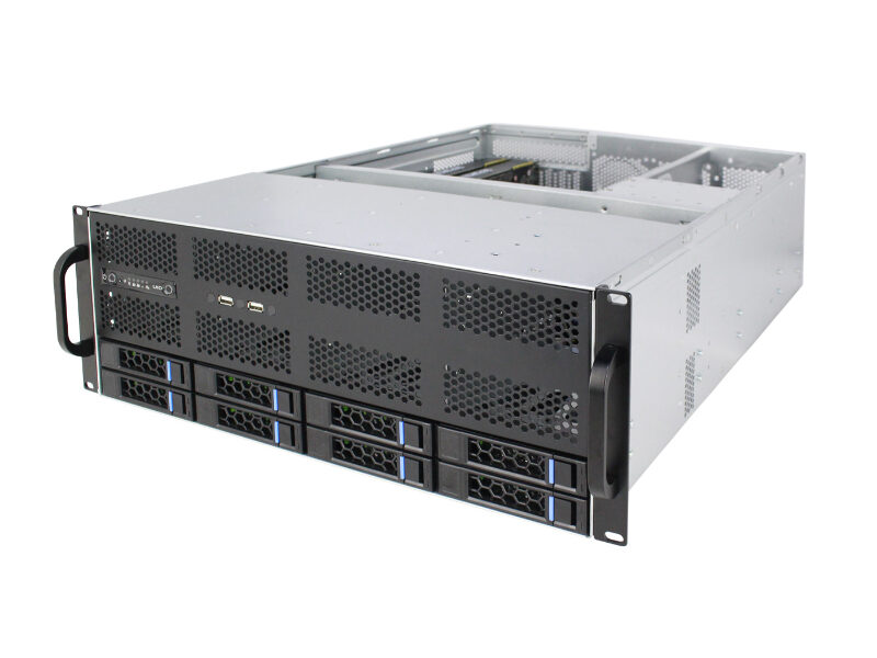 4U Server Case Model ISC-SC465-H08-T 8 Front HDDs 7 Expansion Slots (4)