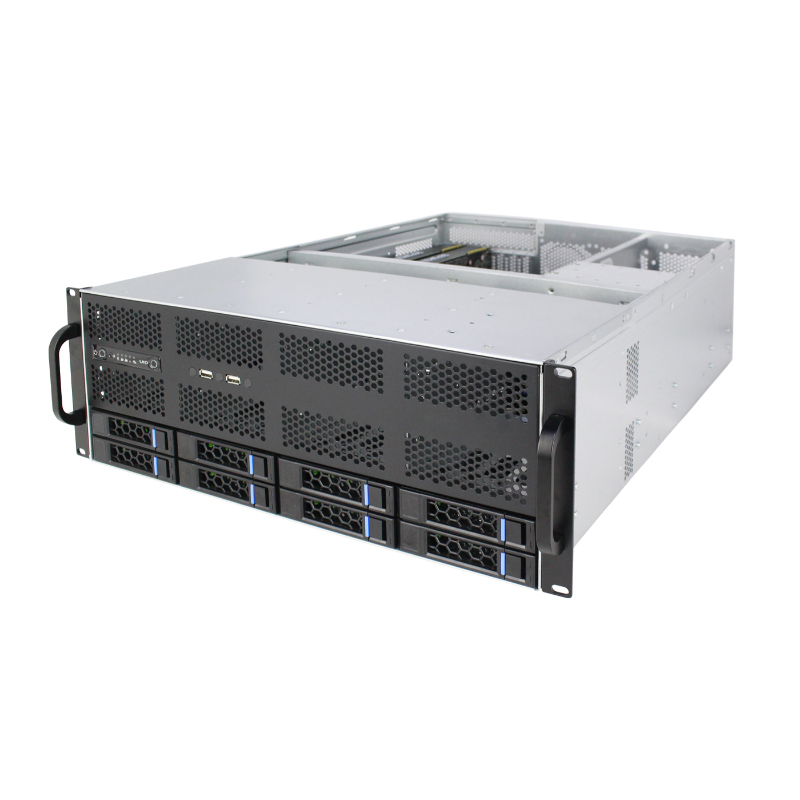 4U Server Case Model ISC-SC465-H08-T 8 Front HDDs 7 Expansion Slots (4)