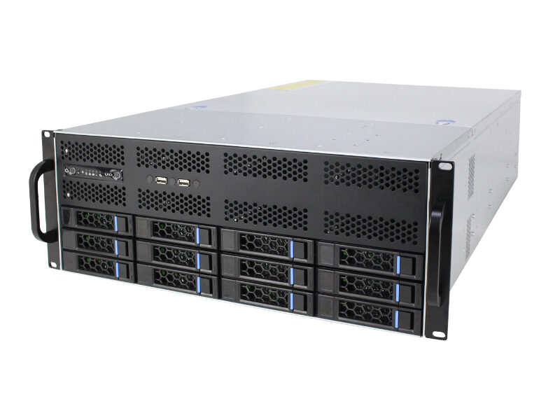 4U Server Case Model ISC-SC465-H12-T 12 Front HDDs 7 Expansion Slots (6)