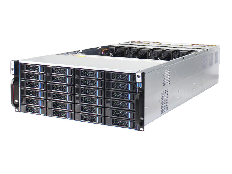 4U Server Case Model ISC-SC485-H24-T 24 Front 2.5 inch HDDs 16 Expansion Slots (4)