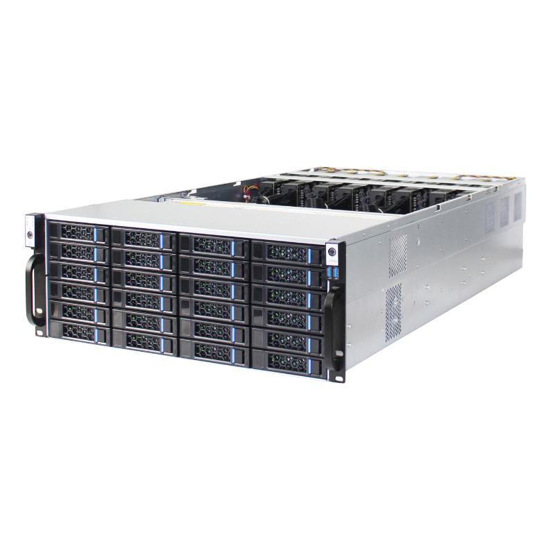 4U Server Case Model ISC-SC485-H24-T 24 Front 2.5 inch HDDs 16 Expansion Slots (4)