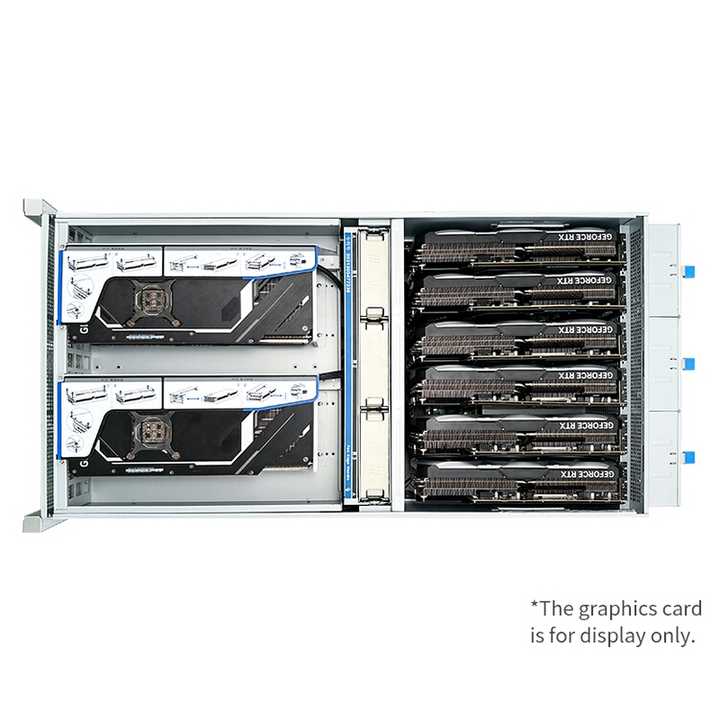 5U GPU Server Case ISC-GS5U890-61 6Gbs SAS Backplane 11 PCIe Slots