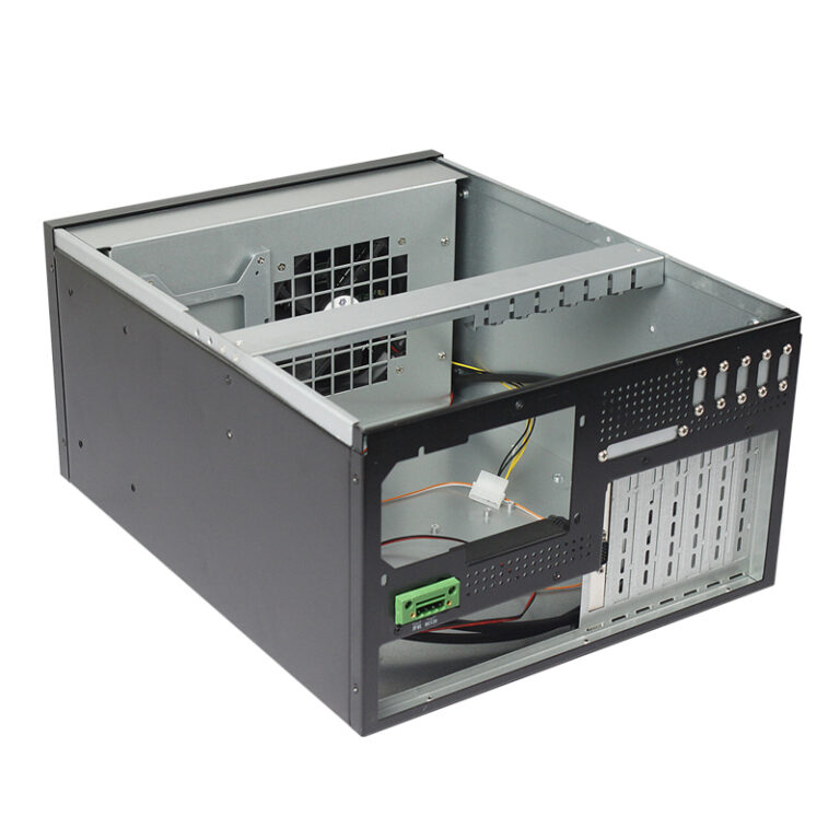 Wallmount Case 6 Slots Model ISC WMS38CD M 2HDD PCI COM VGA LCD USB3 (6)